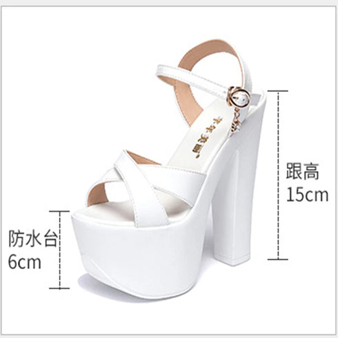 Elegant Platform Sandals for Women - Sexy High Heel Luxury Footwear